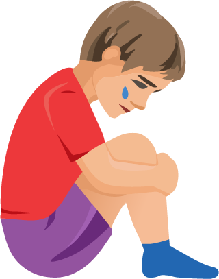 Illustration d'un enfant assis